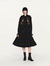 INTO THE EAST 25 Autumn/Winter Flower Handle Embroidery Button Vest ITE-E1DGAW057BL22VE-HEI black
